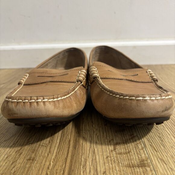 Polo Ralph Lauren Wes Penny Loafers Mens 10.5 D Brown Leather Driving Moccasin main image 4